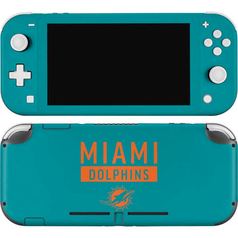 NFL Miami Dolphins Teal Performance Series Nintendo Switch Lite Skin
